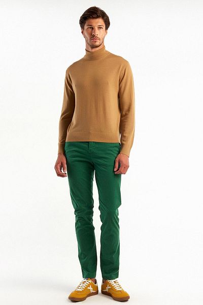 United Colors of Benetton Πουλόβερ με γιακά από 100% Extra Fine Merino