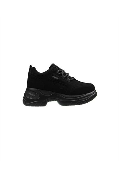 M.P. M.P232-305 Zn Women's Black High Sole Casual Sneakers