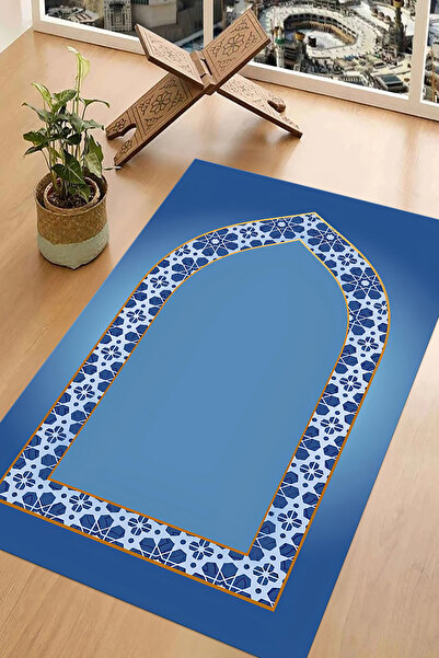 Napoli Home Digital Printed Non-Slip Base Washable Gift Dowry Prayer Mat Prayer Rug