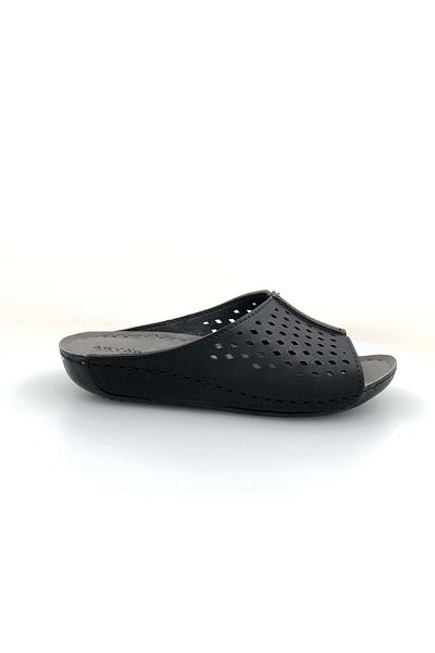Kids Club Shoes Aryan 08-227 Γυναικείες Ορθοπεδικές Γυναικείες Παντόφλες ΜΑΥΡΟ
