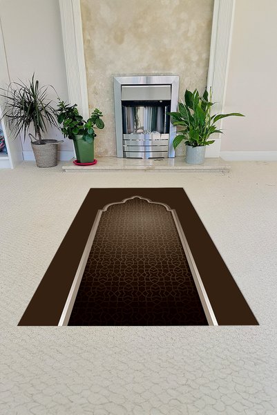 Napoli Home Digital Printed Non-Slip Base Washable Gift Dowry Prayer Mat Prayer Rug