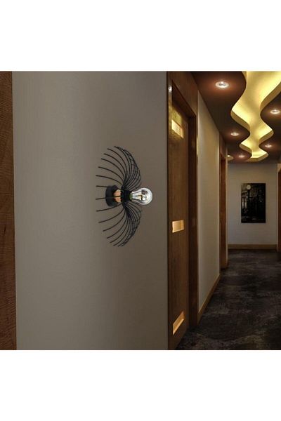 Bamyum Lisburn Black Sconce - Modern Decorative Hairdresser Fitness Kindergarten Home Lamp Resator