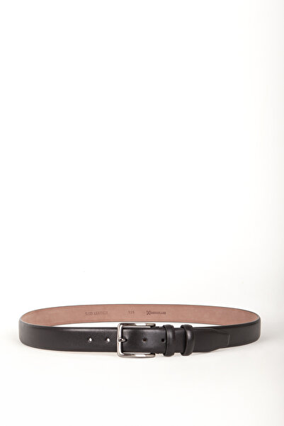 Dericlub Curea clasică simplă pentru bărbați din piele naturală 3,5 cm 510 ne...