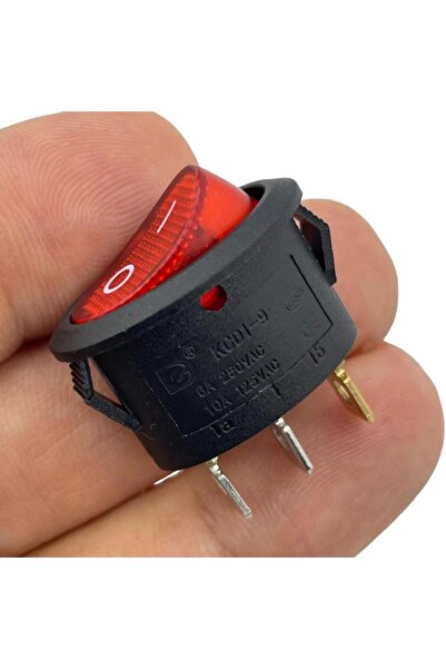 Genel Markalar IC-134B Oval Işıklı Anahtar ON-OFF 3P