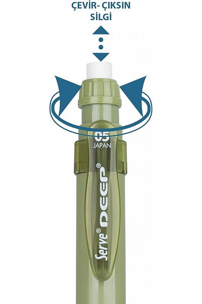Serve Deep Natural Colors 0.5mm Mechanical Pencil - Leaf Green