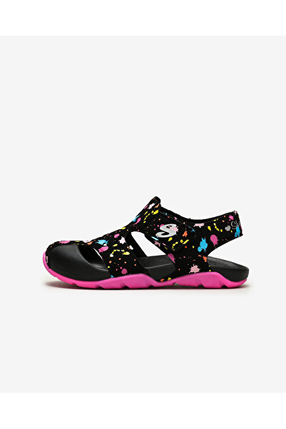 SKECHERS SİDE WAVE - Büyük Kız Çocuk Siyah Sandalet 86428L BKHP