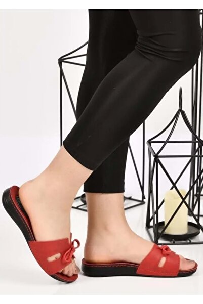 Kids Club Shoes Aryan 11-367 Ženske ortopedske crvene Papuče