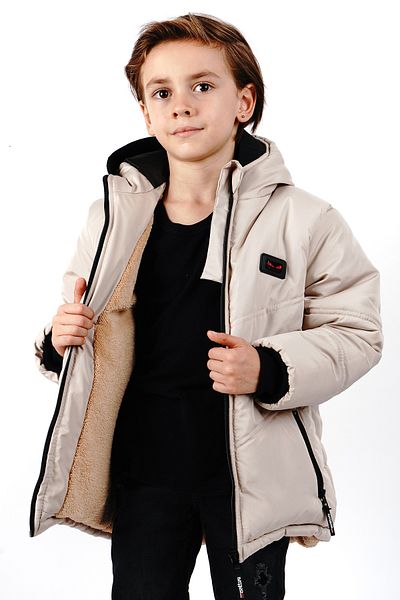 Merdia Water and Wind Proof Men's Coat with Fur Inside and Hood