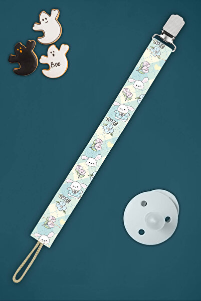 Apptakı Tavşan Bebek Emzik Askısı Emzik Zinciri Emzik Tutacağı Emzirme Aksesu...