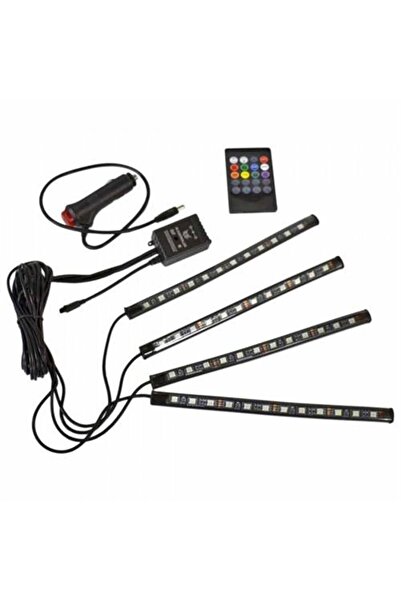 Carub Ayak Altı 12 Led Araç Içi Sese Duyarlı Rgb Led Kumandalı