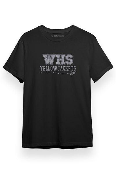 Tshirthane Yellowjackets WHS 1996 Μαύρο κοντομάνικο ανδρικό μπλουζάκι