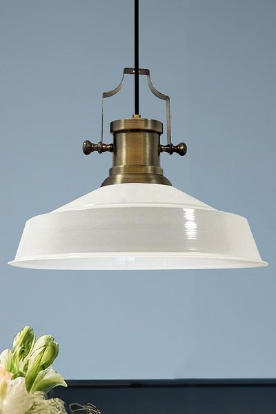 Bamyum Retro Pendant Lamp - White Interior White Nobility Antique Headboard Restaurant Living Room Lighting