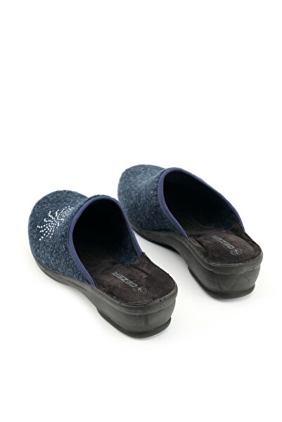 GEZER Kadın Kışlık Ev Bahçe Yüksek Topuk Terlik