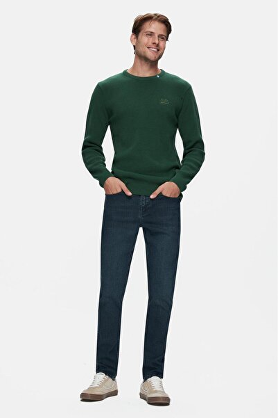 UCLA Ανδρικά πλεκτά EMORY Green - Λαιμόκοψη, Λεπτομέρεια κεντήματος, Standard Fit