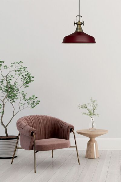 Bamyum Asaletli Tekli Avize Yeni Eskitme Başlık Retro Sarkıt Lamba Restoran Salon Aydınlatma