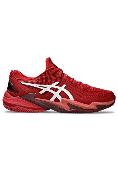 Asics حذاء تنس رجالي أحمر من Court Ff 3 Novak Clay 1041a362-962