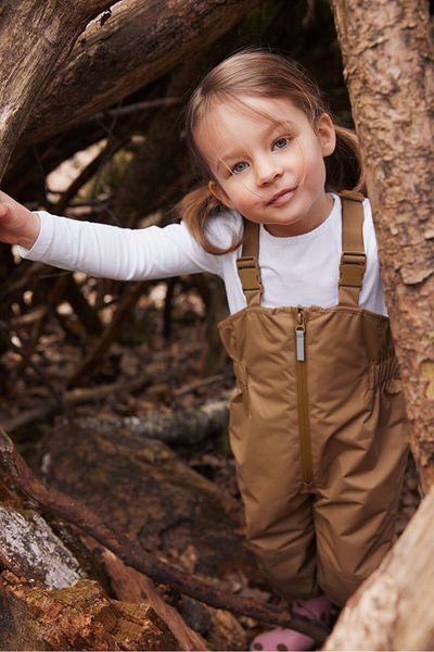 Tchibo Kids Girl Plain Rompers, Brown