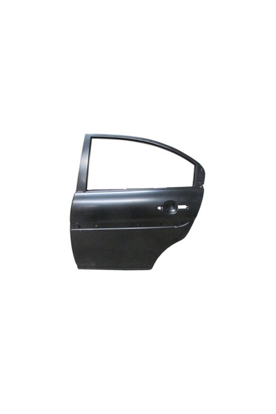 Hyundai ACCENT- ERA- 06/12; ARKA KAPI KOMPLE SOL SİYAH (İCELİ/ÇEKOMASTİKLİ) (TW)