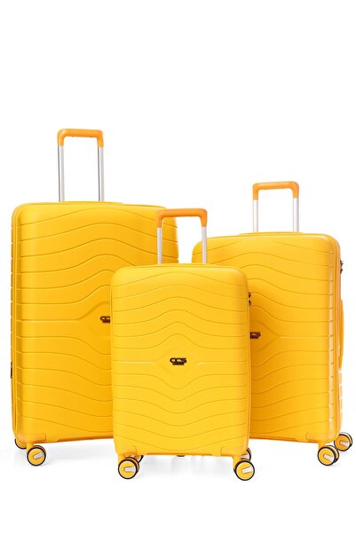 ÇÇS 5242 Polipropilen Battal & Körüklü 3 lü Valiz Seti