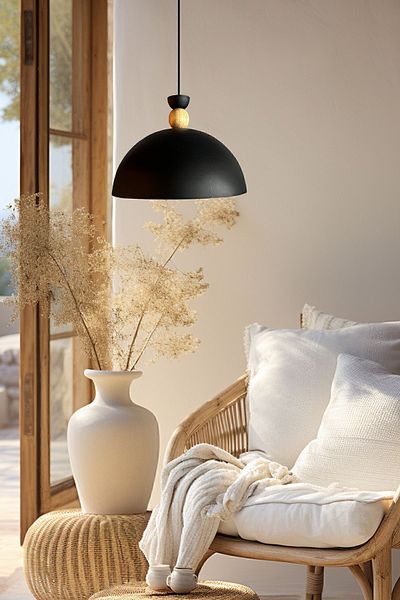 Bamyum Yimpi Black Patisserie - Single Pendant Lamp, Living Room, Kitchen, Hairdresser, Cafe Lamp Decorative Lighting