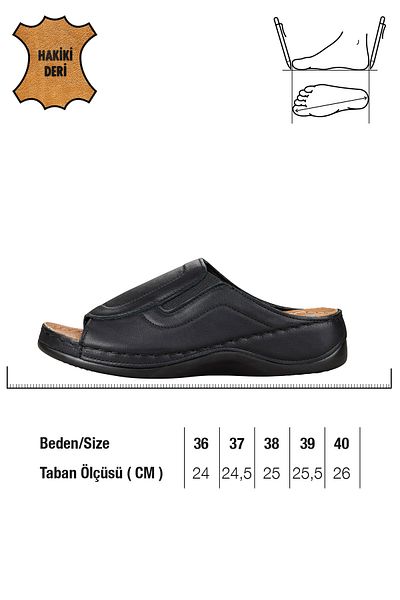 Paleng Papuci de damă din piele naturală reglabili
