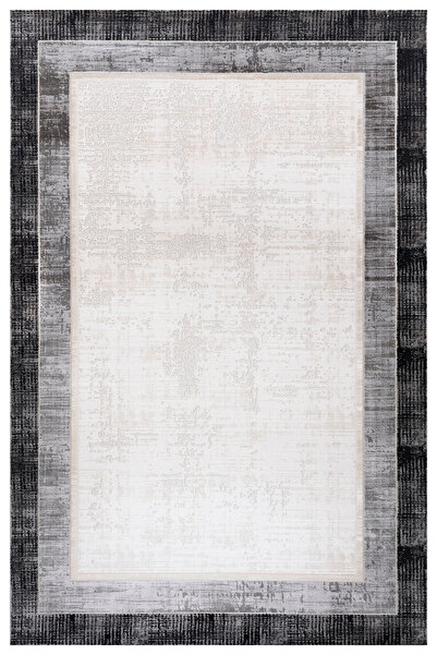 Sereserpe Lynosse Siyah Fildişi Yumuşak Konforlu Halı P1202