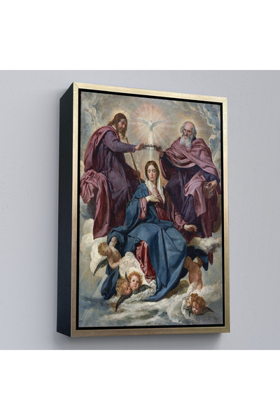 Home Diego Velazquez cu cadru din lemn - Ceremonia de coroanare a lui Virgina Tablo-7344