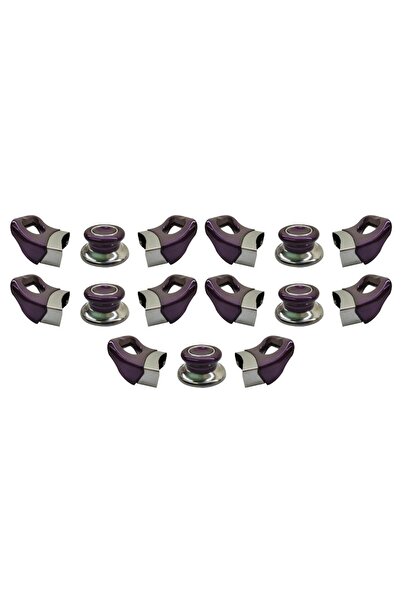 Nalburkent Mor Tencere Tava Yan Kulpları ve Kapak Kulpu Seti - 5 Set