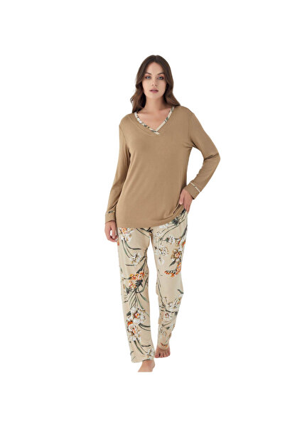 Olivera KIŞLIK UZUN KOL PİJAMA TAKIMI DFN1435