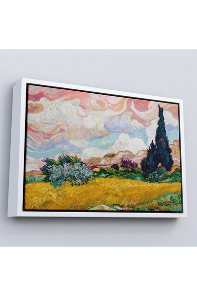 Oxyteez Vincent Van Gogh cu cadru din lemn - Pictură de câmp de grâu-7150