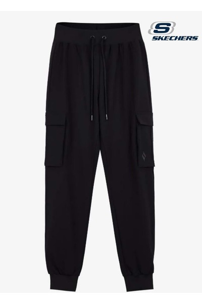 SKECHERS Micro Collection W Jogger Woven Pant S222169 Kadın Eşofman Altı Jogger Pantolon SİYAH