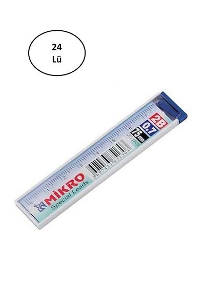 Mikro Pencils with 0.7mm 75mm Ruler - 24Pcs