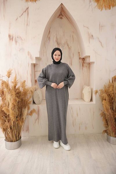 Pamuk Butik Γυναικείο φόρεμα με μπαλόνι με λαιμόκοψη