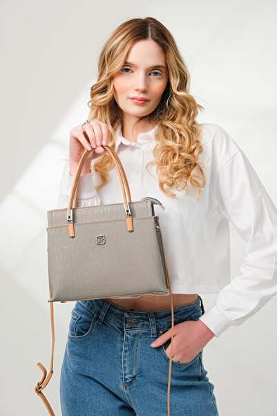 Just Polo JP Women's Gray Shoulder and Hand and Shoulder Bag Jpm4045 Gray