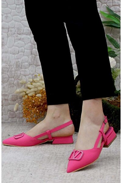 Kids Club Shoes Feles 01-902 V Buckle Γυναικεία Παπούτσια Μπαλαρίνας ΡΟΖ