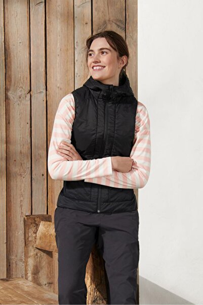 Tchibo Women Packable Quilted Vest, Black