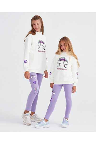 SKECHERS Σετ αθλητικής φόρμας από φλις βαρύ βαρύτερο υλικό για μεγάλα κορίτσι...