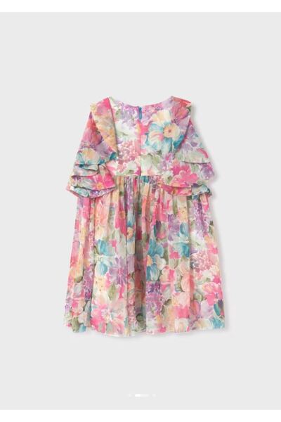 Abel & Lula Abel&lula kız çocuk şifon elbise 5048