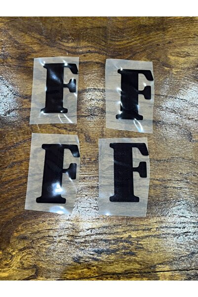 Gönülden Tasarım 4 bucăți de imprimare prin transfer cu literele F, care se l...