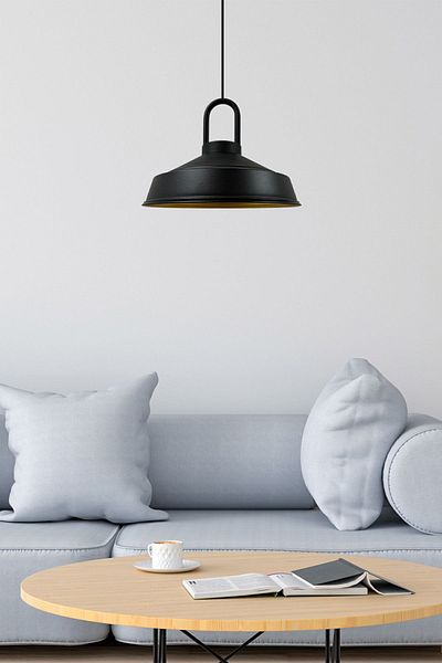 Bamyum Black Nobility Lock Head Single Chandelier Retro Pendant Lamp Office Showroom Living Room Kitchen Chandeliers