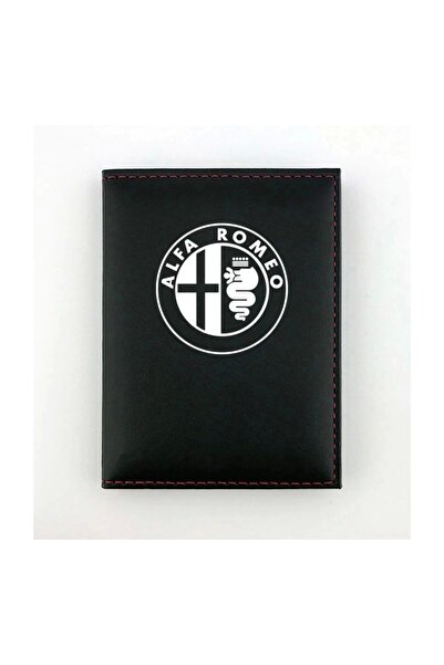 HEDİYEDİYE مجموعة غطاء وحاوية الترخيص باللون الأسود من ألفا روميو