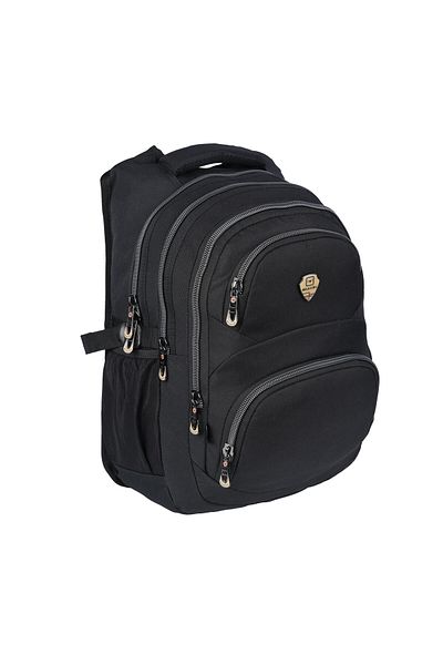 Relaxion Rucsac de școală ergonomic din material căptușit cu 5 compartimente Rlx2226-negru