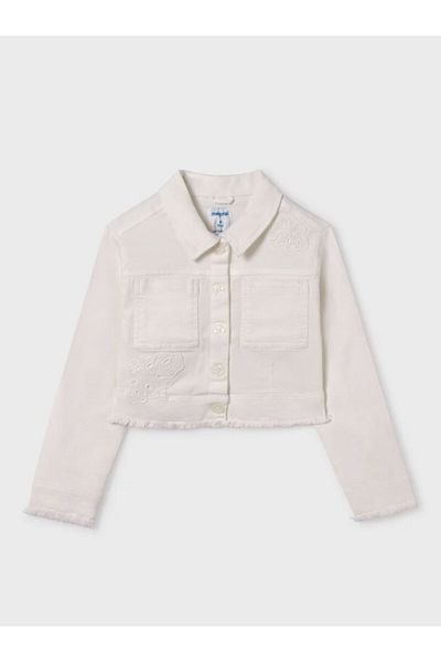 MAYORAL mayoral Girl Denim Jacket 6459 White