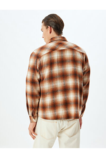 Koton Пальто Regulerfit Lumberjack Пальто з довгим рукавом з кишенею详解