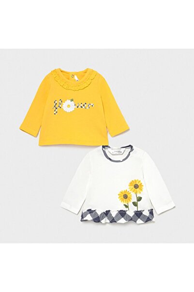 MAYORAL Baby Girl 2-Pack Long Sleeve T-Shirt Set 1073