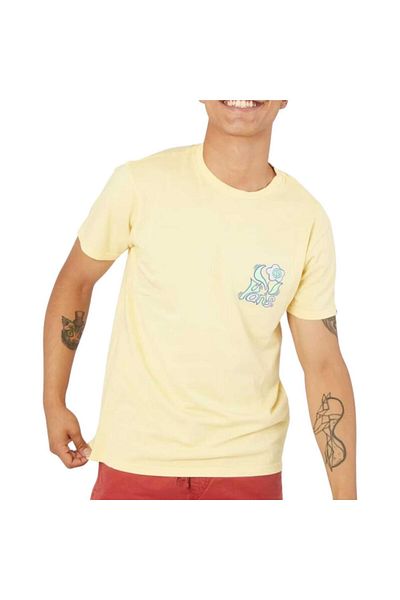 Vans Μπλουζάκι Peace Flower Ss Pale Banana Yellow