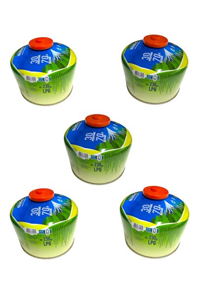 NURGAZ Gaz kartuş 230gr 5 adet Nurgaz Vidalı bütan propan gaz kartuşu