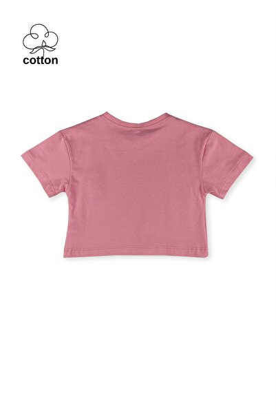 difa kids Pineapple Printed Stoned Crop Summer Girl's Top and Bottom Set