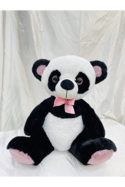 Genel Markalar 50 Cm Peluş Parlak Iri Gözlü Panda Pofuduk