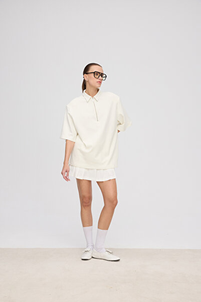 VATKALI White pleated tennis skirt - VTK sportswear